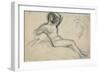 Seated Female Nude, 1881-Pierre Puvis de Chavannes-Framed Giclee Print