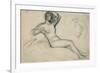 Seated Female Nude, 1881-Pierre Puvis de Chavannes-Framed Giclee Print