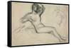 Seated Female Nude, 1881-Pierre Puvis de Chavannes-Framed Stretched Canvas