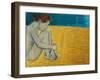 Seated Female Nude, 1892 (Oil on Canvas)-William Rothenstein-Framed Giclee Print