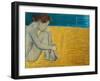 Seated Female Nude, 1892 (Oil on Canvas)-William Rothenstein-Framed Giclee Print