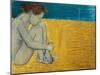 Seated Female Nude, 1892 (Oil on Canvas)-William Rothenstein-Mounted Giclee Print