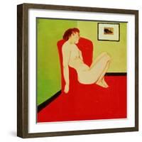 Seated Female Nude, 1897-Félix Vallotton-Framed Giclee Print