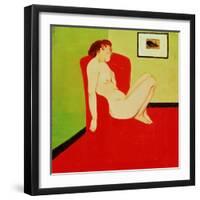 Seated Female Nude, 1897-Félix Vallotton-Framed Giclee Print