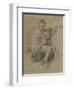 Seated female nude, c.1660-70-Adriaen van de Velde-Framed Premium Giclee Print