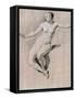 Seated Female Nude (Sanguine Et Chalk)-Adriaen van de Velde-Framed Stretched Canvas