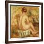 Seated Female Nude, View from Behind; Femme Nue Assise, Vue de Dos, 1917-Pierre-Auguste Renoir-Framed Giclee Print