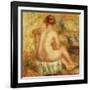 Seated Female Nude, View from Behind; Femme Nue Assise, Vue de Dos, 1917-Pierre-Auguste Renoir-Framed Giclee Print