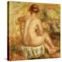 Seated Female Nude, View from Behind; Femme Nue Assise, Vue de Dos, 1917-Pierre-Auguste Renoir-Stretched Canvas