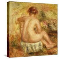 Seated Female Nude, View from behind-Pierre-Auguste Renoir-Stretched Canvas