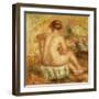 Seated Female Nude, View from behind-Pierre-Auguste Renoir-Framed Giclee Print