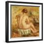 Seated Female Nude, View from behind-Pierre-Auguste Renoir-Framed Giclee Print