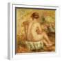 Seated Female Nude, View from behind-Pierre-Auguste Renoir-Framed Giclee Print