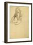 Seated Female Nude-Gustav Klimt-Framed Giclee Print