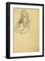 Seated Female Nude-Gustav Klimt-Framed Giclee Print