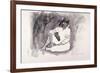 Seated Figure, 1999-John Cooke-Framed Giclee Print