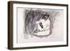 Seated Figure, 1999-John Cooke-Framed Giclee Print