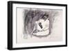 Seated Figure, 1999-John Cooke-Framed Giclee Print