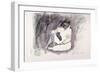 Seated Figure, 1999-John Cooke-Framed Giclee Print