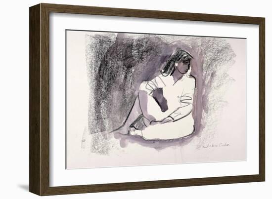 Seated Figure, 1999-John Cooke-Framed Giclee Print