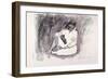 Seated Figure, 1999-John Cooke-Framed Giclee Print