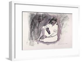 Seated Figure, 1999-John Cooke-Framed Giclee Print