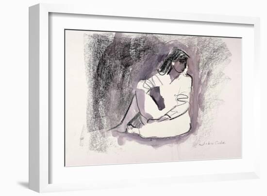 Seated Figure, 1999-John Cooke-Framed Giclee Print