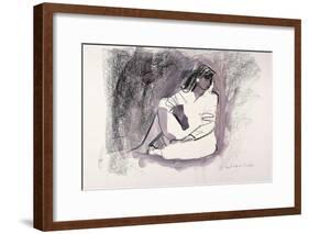 Seated Figure, 1999-John Cooke-Framed Giclee Print