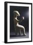 Seated Figure Holding Glass Statue, Greece, Cycladic Culture, 3rd Millennium BC-null-Framed Giclee Print