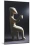 Seated Figure Holding Glass Statue, Greece, Cycladic Culture, 3rd Millennium BC-null-Mounted Giclee Print