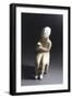 Seated Figure Holding Glass Statue, Greece, Cycladic Culture, 3rd Millennium BC-null-Framed Giclee Print