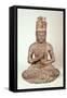 Seated Figure of Dainichi Nyorai-Japanese School-Framed Stretched Canvas