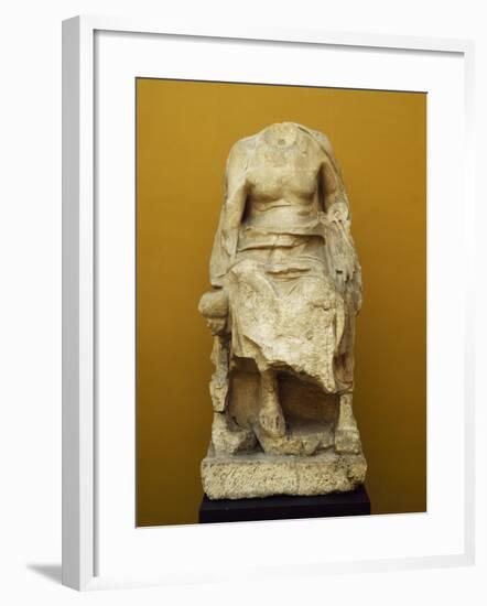 Seated Figure of Socrates-null-Framed Giclee Print