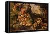 Seated Figure of Summer, 1573-Giuseppe Arcimboldo-Framed Stretched Canvas