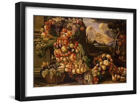 Seated Figure of Summer, 1573-Giuseppe Arcimboldo-Framed Giclee Print