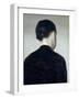 Seated Figure, Seen from Behind (Anna Hammershoi) 1884-Vilhelm Hammershoi-Framed Giclee Print