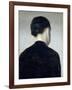 Seated Figure, Seen from Behind (Anna Hammershoi) 1884-Vilhelm Hammershoi-Framed Giclee Print