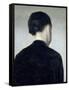 Seated Figure, Seen from Behind (Anna Hammershoi) 1884-Vilhelm Hammershoi-Framed Stretched Canvas