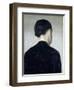 Seated Figure, Seen from Behind (Anna Hammershoi) 1884-Vilhelm Hammershoi-Framed Giclee Print