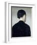 Seated Figure, Seen from Behind (Anna Hammershoi) 1884-Vilhelm Hammershoi-Framed Giclee Print