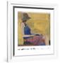 Seated Figure with Hat, 1967-Richard Diebenkorn-Framed Art Print