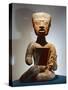 Seated Figure with Open Stomach to Receive Offerings (Terracotta)-Teotihuacan-Stretched Canvas