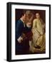 Seated Gentleman talking to a Young Woman-Gaspare Traversi-Framed Giclee Print