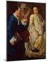 Seated Gentleman talking to a Young Woman-Gaspare Traversi-Mounted Giclee Print