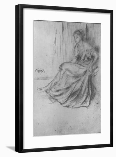 'Seated Girl', c1869-James Abbott McNeill Whistler-Framed Giclee Print