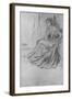 'Seated Girl', c1869-James Abbott McNeill Whistler-Framed Giclee Print