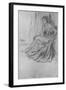 'Seated Girl', c1869-James Abbott McNeill Whistler-Framed Giclee Print