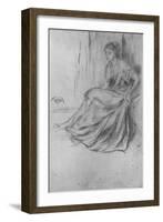 'Seated Girl', c1869-James Abbott McNeill Whistler-Framed Giclee Print