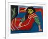 Seated Girl (Fränzi Fehrmann), 1910-Ernst Ludwig Kirchner-Framed Giclee Print