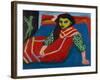 Seated Girl (Fränzi Fehrmann), 1910-Ernst Ludwig Kirchner-Framed Giclee Print